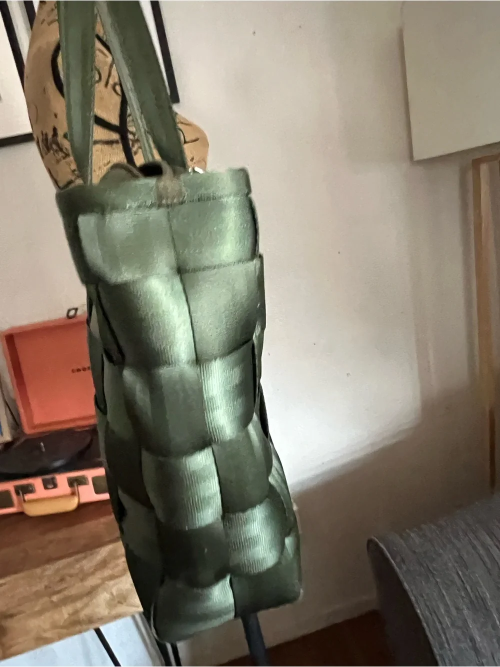 Vintage Harvey’s “The Original Seatbelt Bag” Tote Olive Green